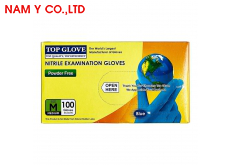 Găng tay Nitrile không bột size M, TOP GLOVE, giá đã bao gồm VAT, (HÀNG CÓ SẴN: 01 Hộp/ 100 chiếc, u